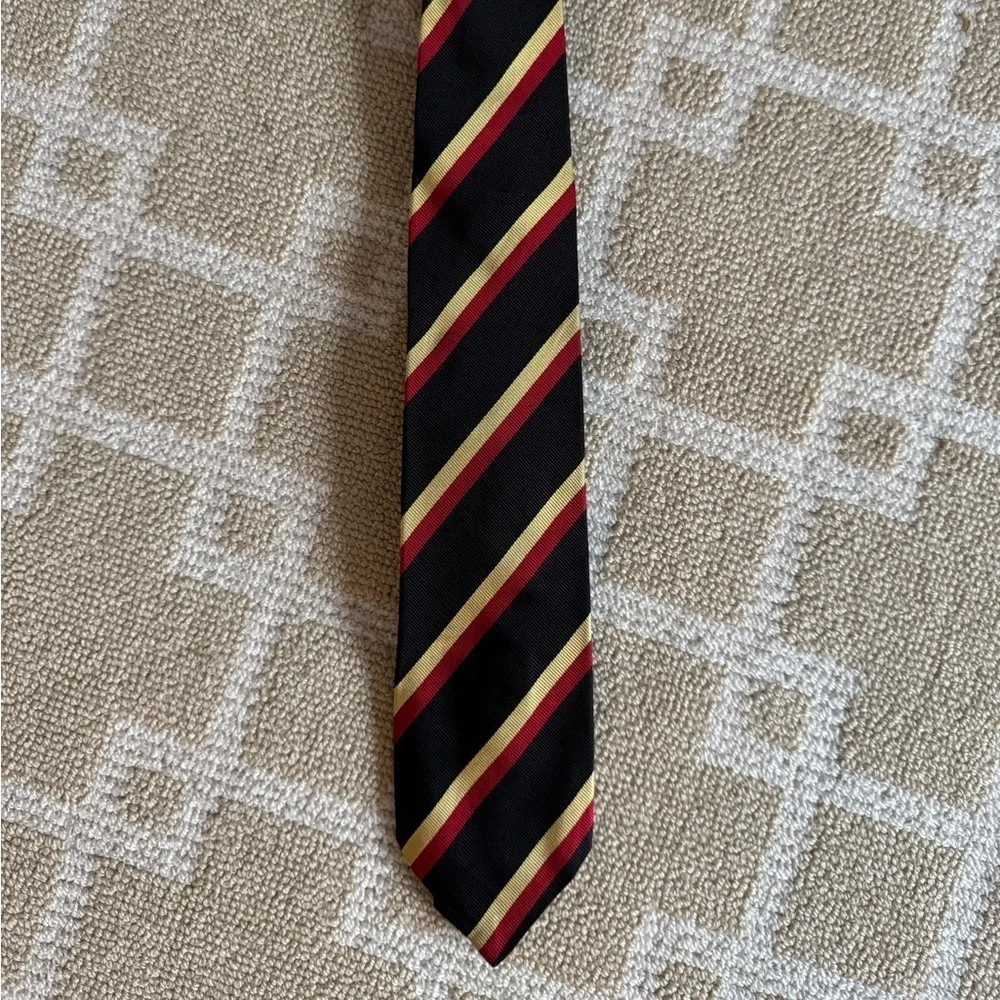 New Club Room Boys Silk Tie Red Gold Stripe Harry Potter Prep School Style